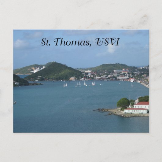 St. Thomas USVI Postkarte (Vorderseite)