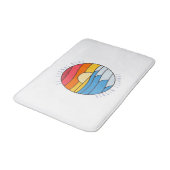 St. Thomas USVI Vintag Beach Sunset Badematte (Schrägansicht)