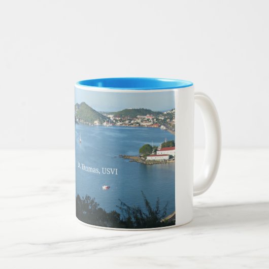 St. Thomas, USVI Zweifarbige Tasse (VorderseiteRechts)