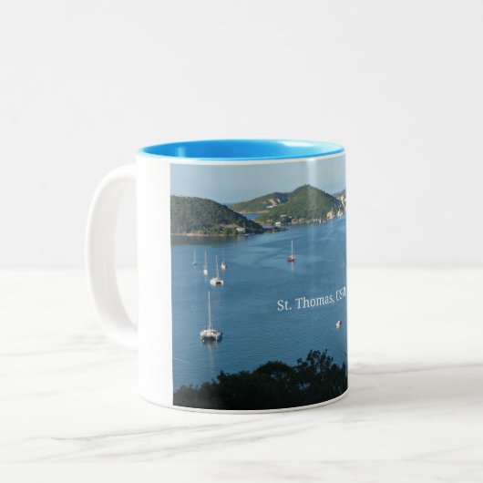 St. Thomas, USVI Zweifarbige Tasse (Vorderseite Links)