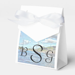 St. Thomas VI - Boote in Harbour Wedding Products Geschenkschachtel