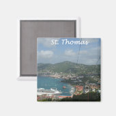 St Thomas View Magnet (Vorderseite/Rückseite)
