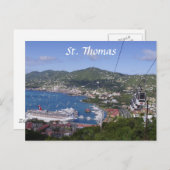 St Thomas View Postkarte (Vorne/Hinten)