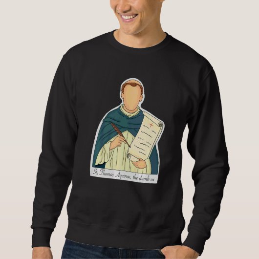 St. Thomas von Aquin Schutzpatron der Studenten Ka Sweatshirt (Vorderseite)
