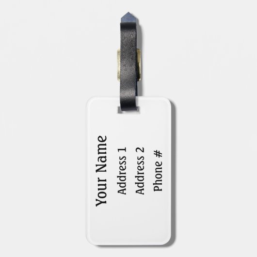 St- ThomasGepäckanhänger Gepäckanhänger (Rückseite vertikal)