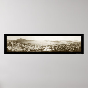 St- ThomasJungfrau-Insel-Foto 1922 Poster