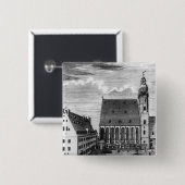 St Thomaskirche und -schule in Leipzig, 1723 Button (Vorne & Hinten)