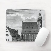 St Thomaskirche und -schule in Leipzig, 1723 Mousepad (Mit Mouse)