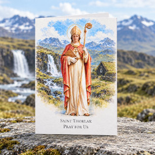 St. Thorlak Schutzpatron für Menschen mit Autismus Karte