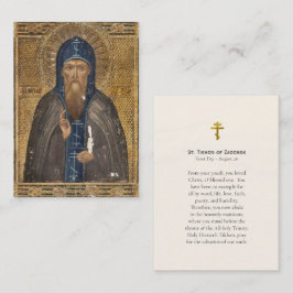 St. Tikhon von Zadonsk Orthodoxe Gebetskarte Platzkarte