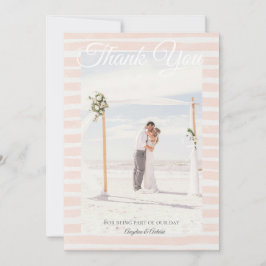 St. Tropez Destination Hochzeit Dankeskarte