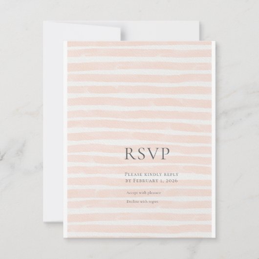 St. Tropez Destination Hochzeit RSVP Karte (Vorderseite)