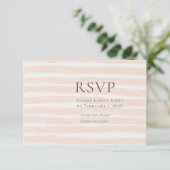 St. Tropez Destination Wedding  RSVP Karte (Stehend Vorderseite)