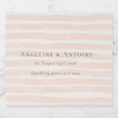 St. Tropez Destination Wedding  Schaumweinetikett (Einzelnes Label)