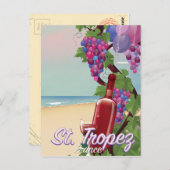 st. Tropez France Weinprospekt Postkarte (Vorne/Hinten)