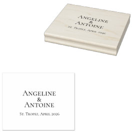 St. Tropez Hochzeit am Reiseziel Gummistempel
