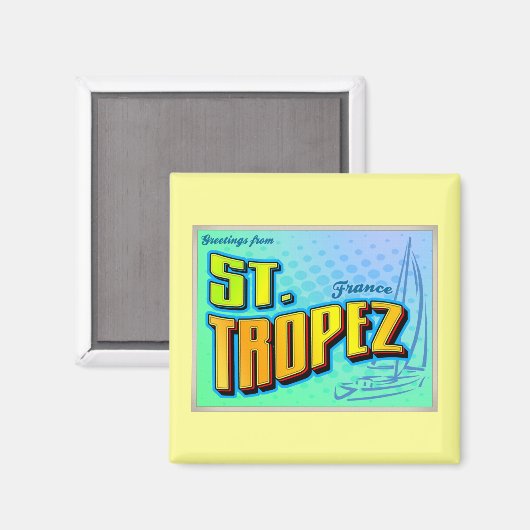 ST. TROPEZ MAGNET (Vorderseite/Rückseite)