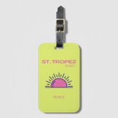 St Tropez, Preppy, Green Gepäckanhänger (Vorderseite Vertikal)