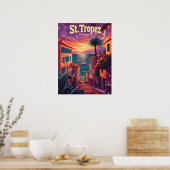 St.Tropez Sunset Poster (Küche)