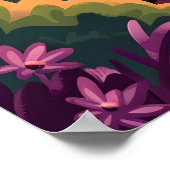 St.Tropez Sunset Poster (Ecke)