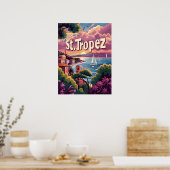 St.Tropez Sunset Poster (Küche)