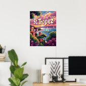 St.Tropez Sunset Poster (Heimbüro)