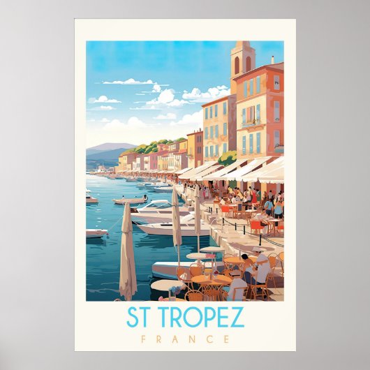 St Tropez Travel Poster (Vorne)