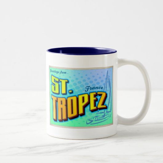 ST TROPEZ ZWEIFARBIGE TASSE (Rechts)