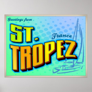 ST- TROPEZplakat Poster