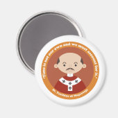 St. Turibius von Mogrovejo Magnet (Vorderseite/Rückseite)