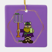 St. Urho Grasshoppers & Wine Ornament (Vorderseite)