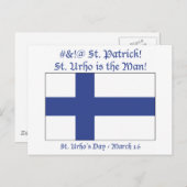 St. Urho ist der Mann Postkarte (Vorne/Hinten)