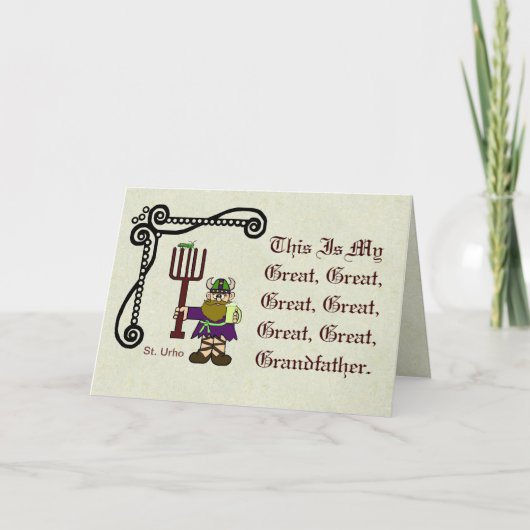 St. Urho ist meine Relative Card anpassen! Karte (Vorderseite)
