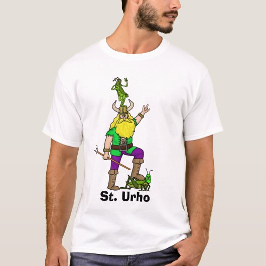 St. Urho mit Grasshoppers T - Shirt (Vorderseite)
