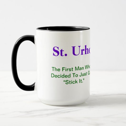 St. Urho "Stock es" Heuschrecken-Tasse Tasse (Links)