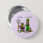 St. Urho und St. Patrick auf Big Button (Vorne & Hinten)