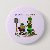 St. Urho und St. Patrick auf Big Button (Vorderseite)