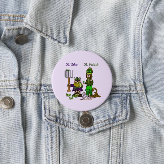 St. Urho und St. Patrick auf Big Button (Beispiel)