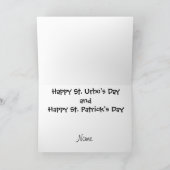 St. Urho und St. Patrick Day Combination Card Karte (Innenseite)