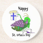 St. Urho Untersetzer mit Betrunkenem Grasshopper (Vorne)