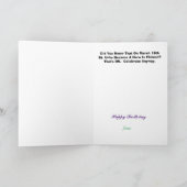 St. Urho's Day Birthday Card März 16. Karte (Innenseite)