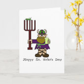 St. Urho's Day Card - Ver. 4 Karte (Gelbe Blume)