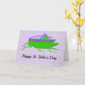 St. Urho's Day Grasshopper Card Karte (Gelbe Blume)