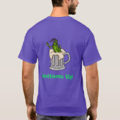 St. Urho's Day Grasshopper mit Wine & Bier Shirt (Rückseite)