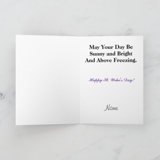 St. Urho's Day Grußkarte für Freunde Karte (Innenseite)