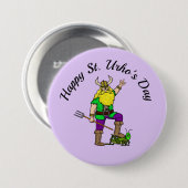 St. Urho's Day I Love You Button (Vorne & Hinten)