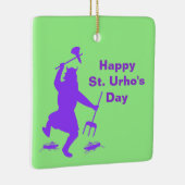 St. Urho's Day Silhouette Ornament (Rechts)