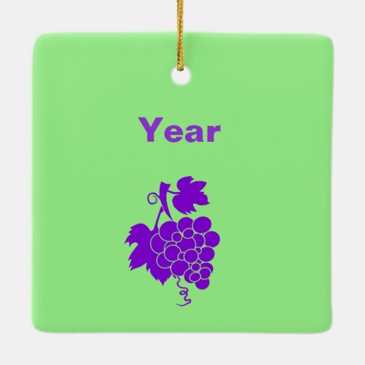 St. Urho's Day Silhouette Ornament (Rückseite)