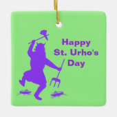 St. Urho's Day Silhouette Ornament (Vorderseite)