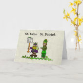 St. Urho's Day & St. Patrick's Day Card Karte (Gelbe Blume)